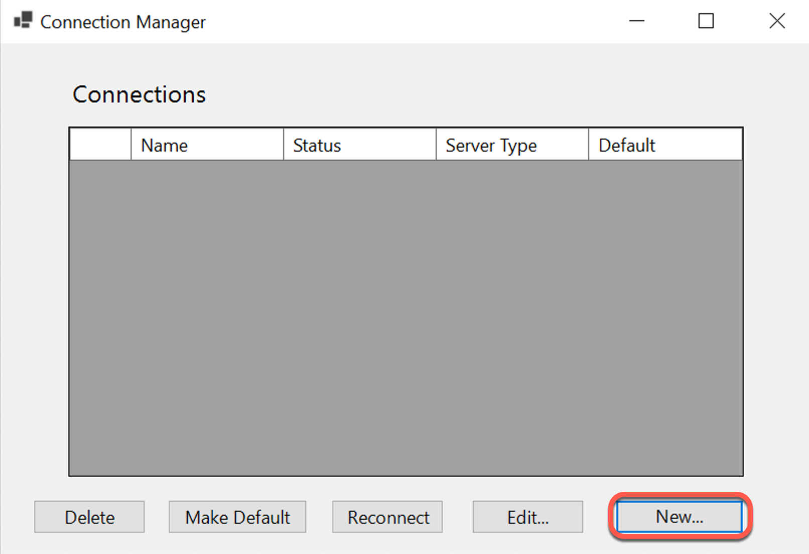 The Connection Manager 