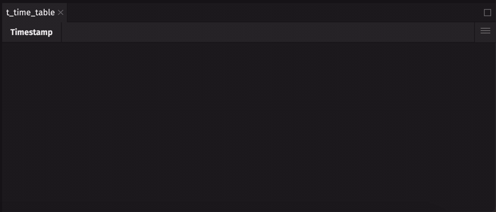The above t_time_table ticking in the Deephaven console