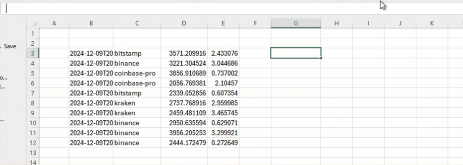 The whole above table can be filtered from the source table with the inline formula =FILTER(B3#,,INDEX(B3#,,2)="kraken")