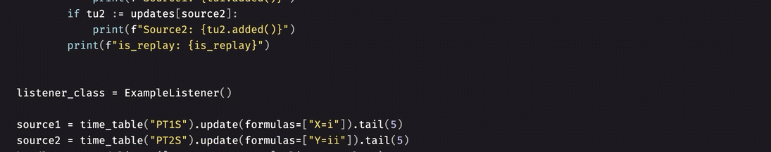 Log output from handle