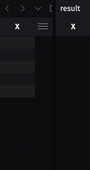 The above source and result tables