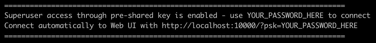 Log readout with user-defined PSK