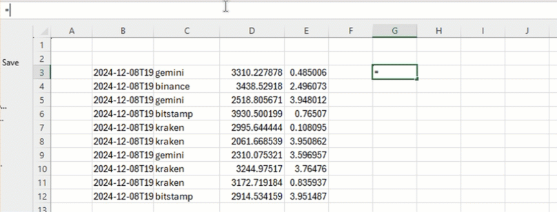 A cell reference (=B3#) can copy an entire array of values, which updates alongside the referenced cell