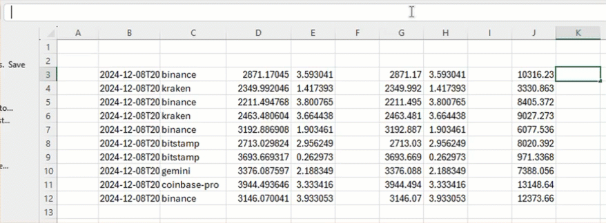 Usng inline Excel INDEX commands to multiply columns directly in a formula