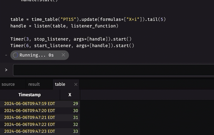 handle is registered and deregistered