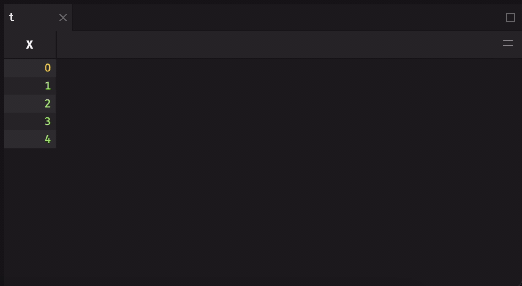 A ring table initializes with the rows that are already present in the source append-only table