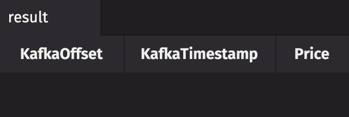 The above result table