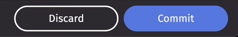 The user selects the Commit button to save changes to the input table