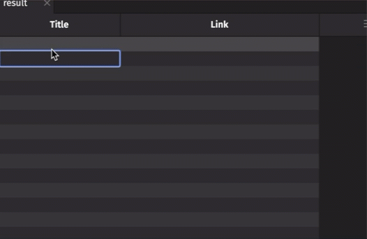 A user types a link into a cell