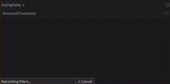 The above ticking table