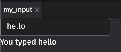 Text field.