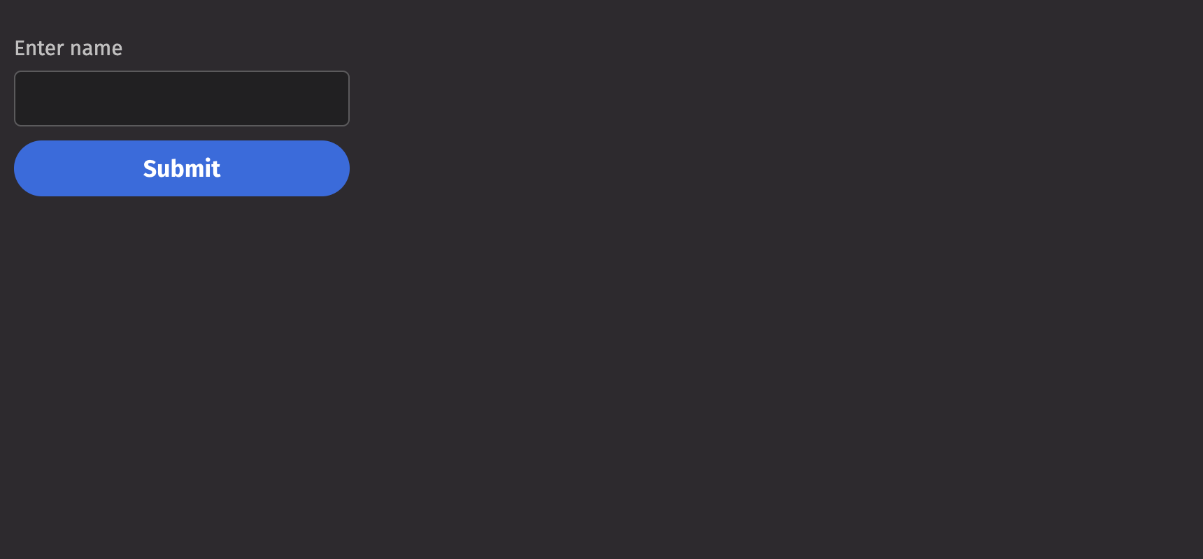 Form Basic Example