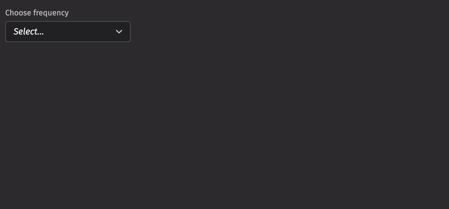 Picker Basic Example