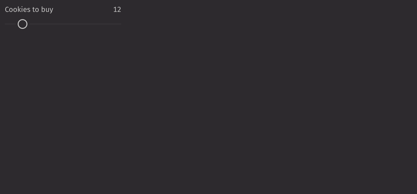 Slider Basic Example