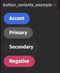 dark theme buttons