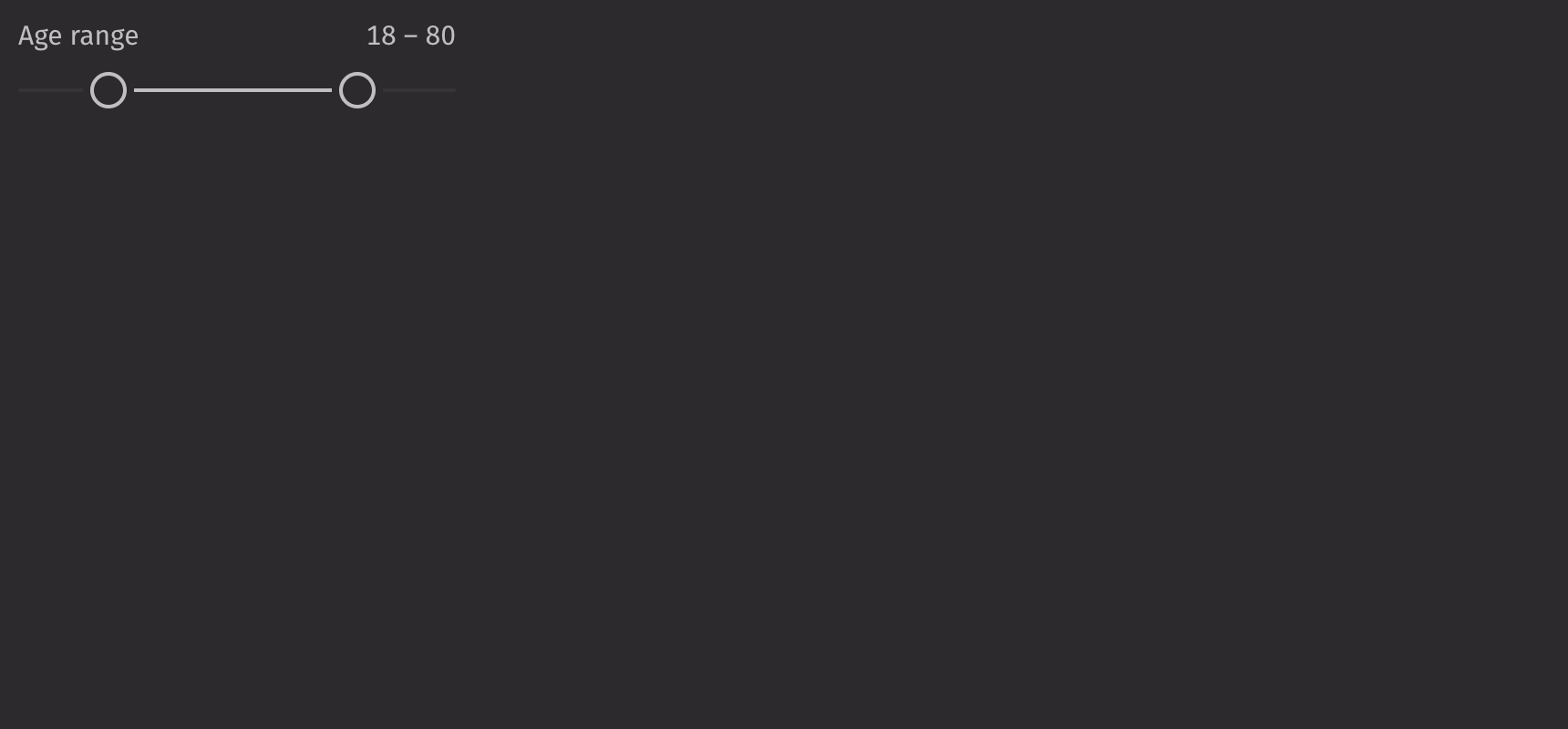 Range Slider Basic Example