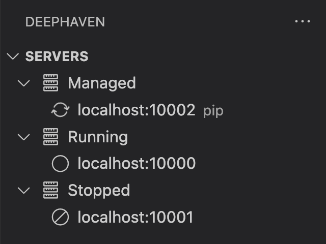 Deephaven VS Code - Panels | Deephaven