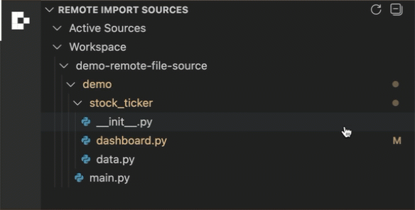 Add Python Remote File Source